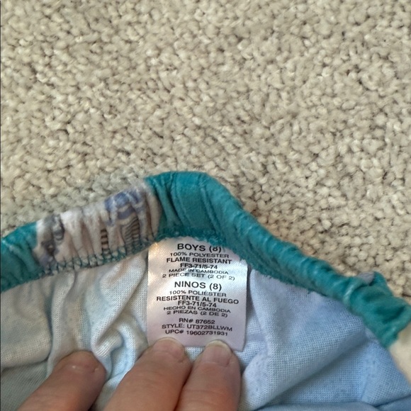 Star Wars R2-D2, Baby Yoda Kids Long Sleeve PJ’s Size 8 - Picture 6 of 7